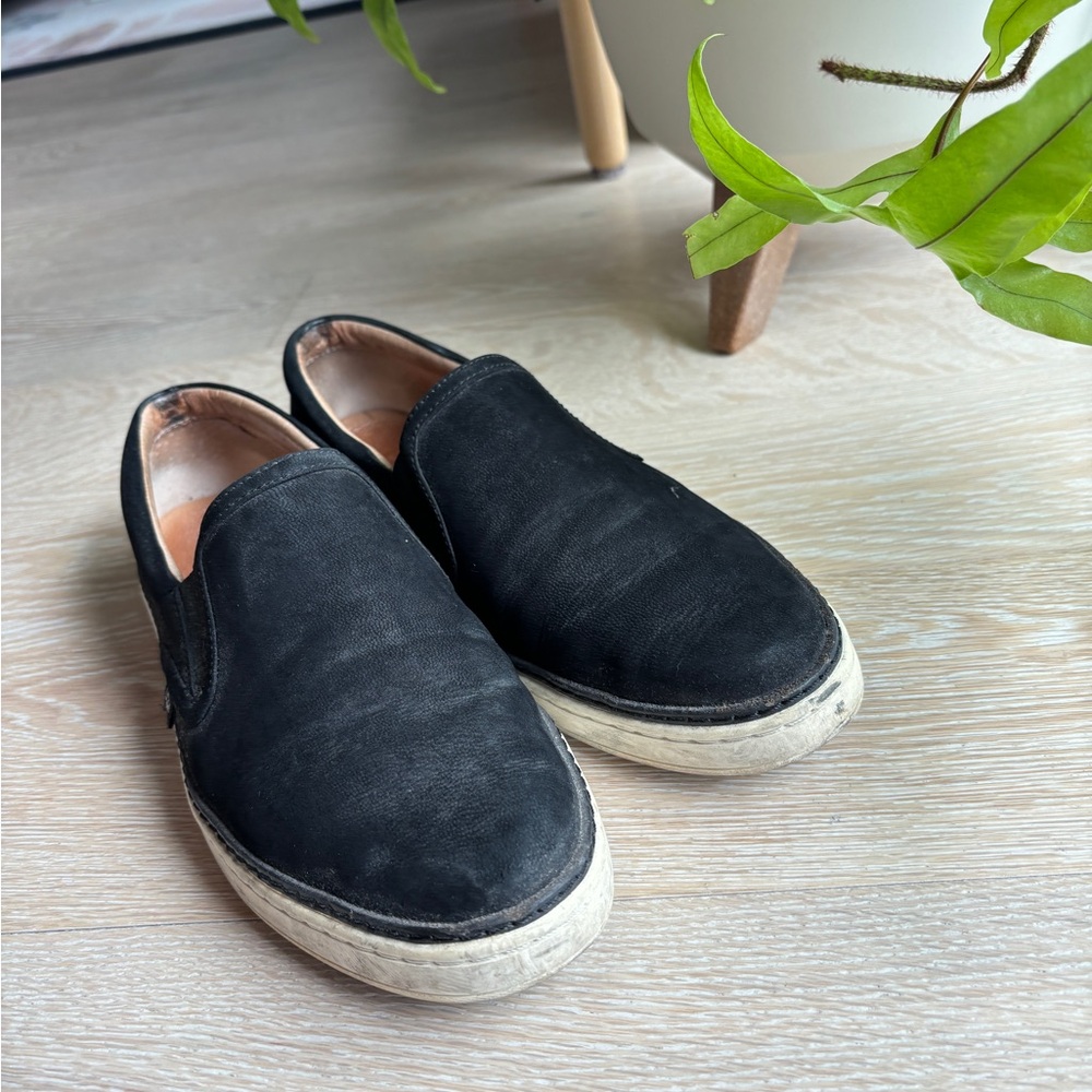 Ugg Leather Suede Slip-On Sneakers, sz 9.5